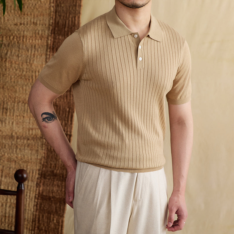 Oud geld slank fit polo 0