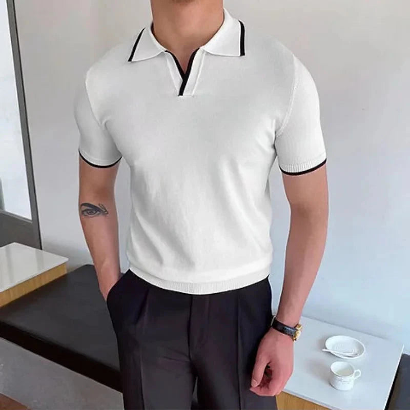 Oud geld wit poloshirt 0