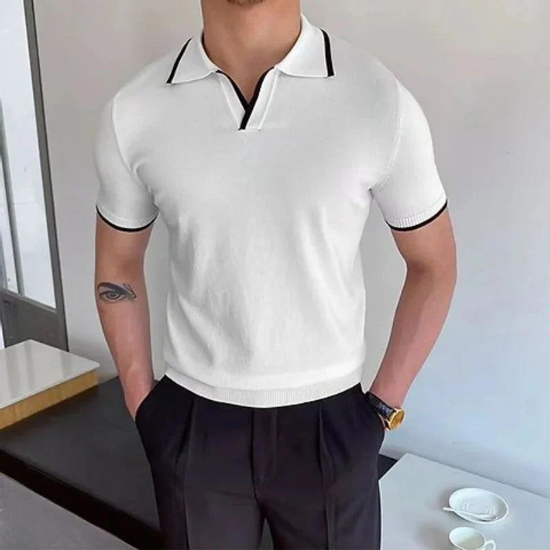 Oud geld wit poloshirt 1