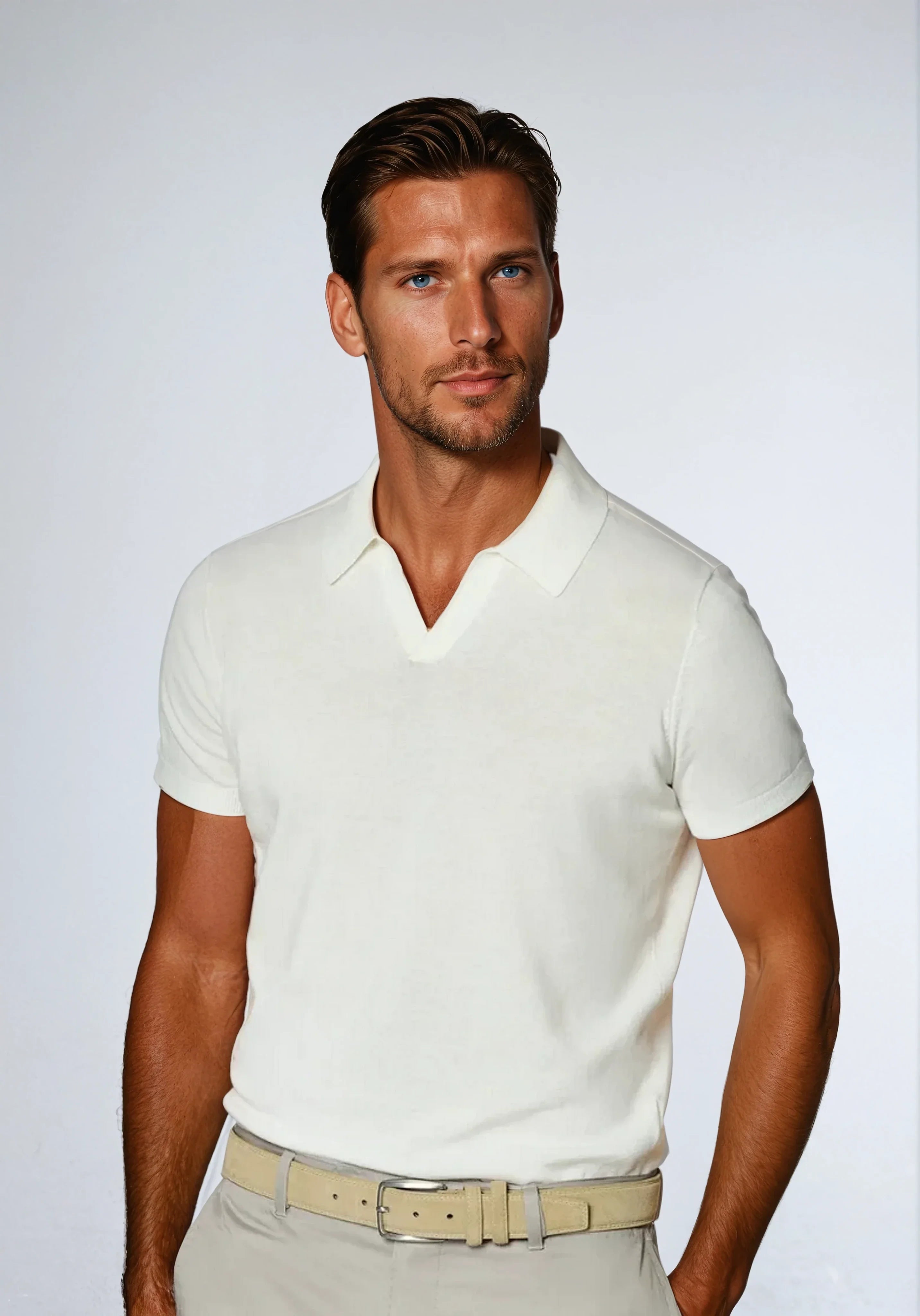 Oud geld zonder knooploos poloshirt 0